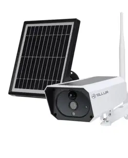 Tellur WiFi Smart solární kamera 1080P, IP65, PIR, outdoor, bílá