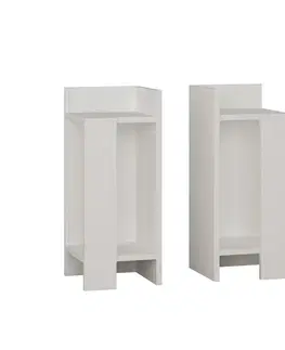 Noční stolek Elos White, 2 ks