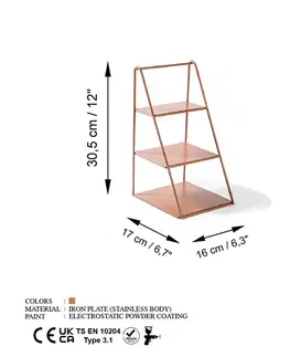 Dekorativní kovový doplněk Kalımnos-A - Copper
