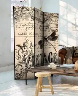 Paraván Vintage Correspondence Dekorhome