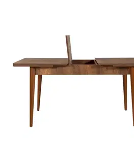 Jídelní set s rozkládacím stolem a židlemi (4 kusy) Vina 0900 - Walnut Stone