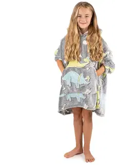 4Home Beránková mikina mikroplyš svíticí Dino, uni S - dětské