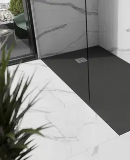 MEXEN Stone+ sprchová vanička obdélníková 160x100, antracit 44711016