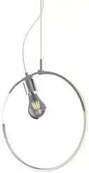 Závěsná lampa APETI SKIROS 1xE27 + LED 12W chrom