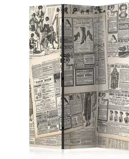 Paraván Vintage Newspapers Dekorhome