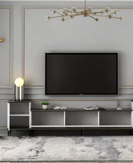 TV stěna / Sestava pod TV Imaj - White, Marble