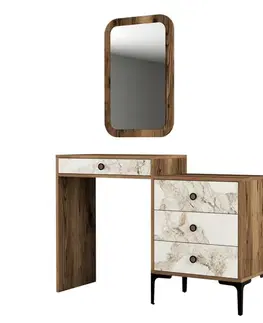 Toaletní stolek Lizbon 545 - Walnut, White