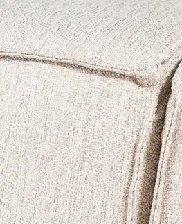 Rohová sedací souprava Lora (L1-O1-1R-POUFFE ) - Light Brown
