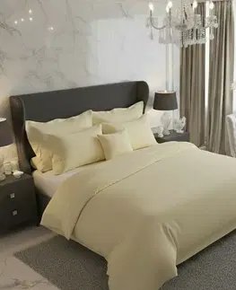 Kvalitex Saténové povlečení Luxury Collection smetanová, 140 x 200 cm, 70 x 90 cm