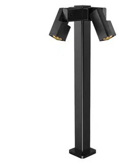 Zahradní lampa Salvia 29x80cm černá 2x35W GU10 IP65