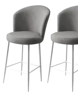 Bar Stool Set (2 Pieces) Alte - Grey, White