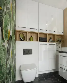 ArtDef Skříňka pod umyvadlo FERATA D80 1S/45 | bílá 80 cm