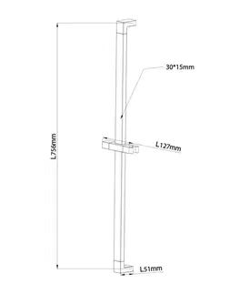 OMNIRES Posuvný držák sprchy, 78 cm chrom /CR/ DR08CR