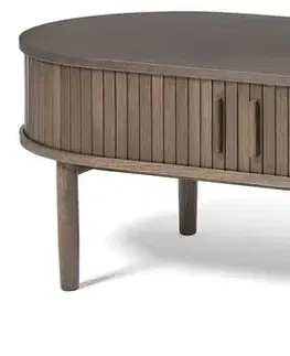 Estila Konferenční stolek Alborg, tmavý dub, 120 cm