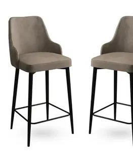 Sada barových židlí Enox Cappuccino and Black, 2 ks, 2 ks