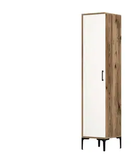 Šatní skříň Kumsal S - Walnut, White