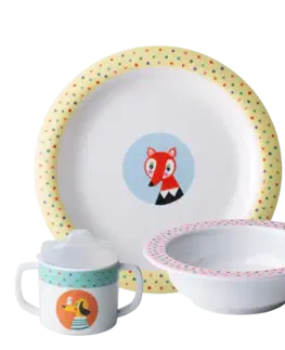 Dětský melaminový set 3 ks - Kids WORLD Animals - 593170