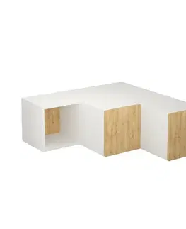 Televizní stolek Compact White and Oak