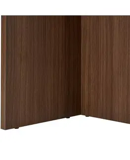 Jídelní stůl Sablin - Travertine, Milano Walnut, 
