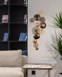 Dekorativní kovový doplněk na zeď Bronte - CH103-3
