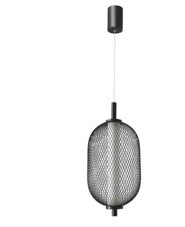 Drátěná závěsná lampa PUMA s prodlouženým stínidlem 15 x 30 cm – designová stolní LED lampa 3000K