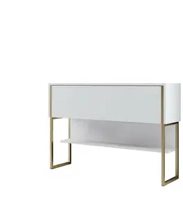 Komoda Luxe White and Gold