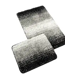 Bellatex Sada Koupelnových předložka bez výkroje  BANYSILVER černá, 60 x 100, 60 x 50 cm