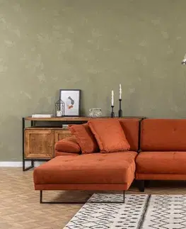 Rohová sedací souprava Mustang Small Left - Orange