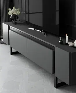 Televizní stolek Yildiz Anthracite and Black