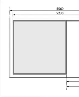 Dřevěný zahradní domek ASKOLA 6 s přístavkem 240 Lanitplast