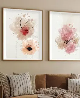Dekorativní rámovaný obraz z MDF (3 kusy) Huhu205 - 50 x 70