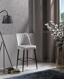 Bar Stool Set (2 Pieces) Vento - Cream