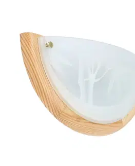 Stropní svítidlo Bambusové stropní svítidlo Dřevěné Standardní 1X60 W E27 Borovice