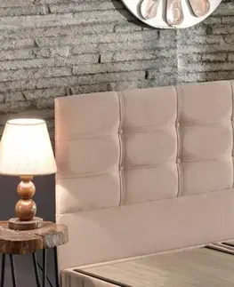 Rám dvoulůžkové postele s čelem Polo - Light Brown (150 x 200)