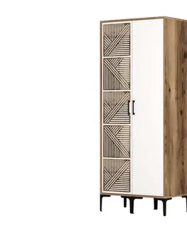 Šatní skříň Kumsal PS - Walnut, White