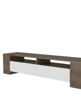TV stolek Sosruko - Walnut, White