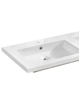 ArtCom Keramické umyvadlo SPIRIT UM-8070-120D | bílý lesk 120 cm