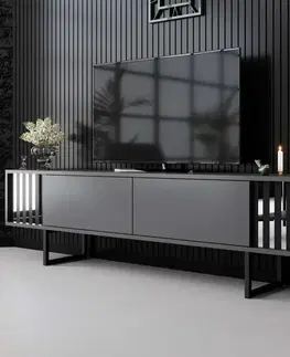 TV stolek Chrome Line - Anthracite, Black