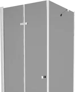 MEXEN/S Lima sprchový kout 80x80, grafit, chrom + bílá vanička se sifonem 856-080-080-01-40-4010