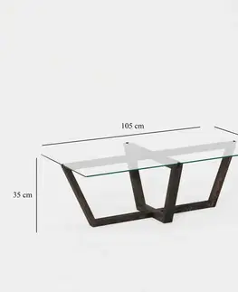 Konferenční stolek Amalfi - Anthracite