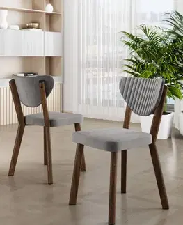 Sada židlí (4 kusy) Arfe - Grey, Brown