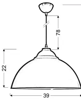 Závěsná lampa Hang Uni 1xE27 Zelená