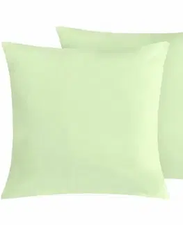 Bellatex Bavlněné povlaky na polštář světle zelená, 45 × 45 cm, 2 ks, 45 x 45 cm