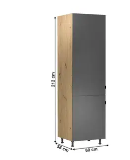 Skříňka na vestavěnou lednici LANGEN D60ZL levá Tempo Kondela