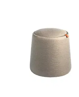 Estila Moderní taburetka Vita Naturale šedá s úložným prostorem 44cm