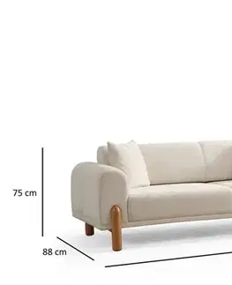 Trojmístná rozkládací pohovka Lyke 3 Seater - Cream