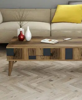 Konferenční stolek Madrid Anthracite and Walnut