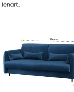 Dig-net nábytek Pohovka Lenart BED CONCEPT BC-19/160 | modrá