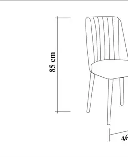 Jídelní set s rozkládacím stolem a židlemi (3 kusy) Vina 0701 - White, Grey