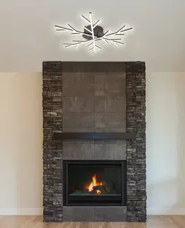 stropní lampa apeti samos led černá 4000k